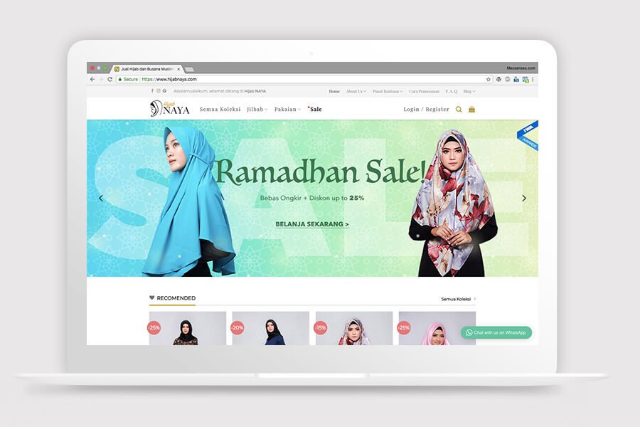 hijabnaya mockup website